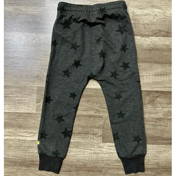 Kind Is Cool Charcoal with Black Stars Drop Crotch Pants - Picture 3 of 7
